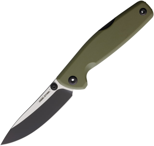Real Steel Yak Lockback Green Flat RS - Real Steel
