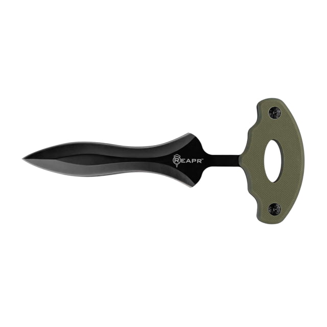 Reapr Push Dagger Fixed Blade Knife 4in 3Cr13 Stainless Steel Green - Reapr
