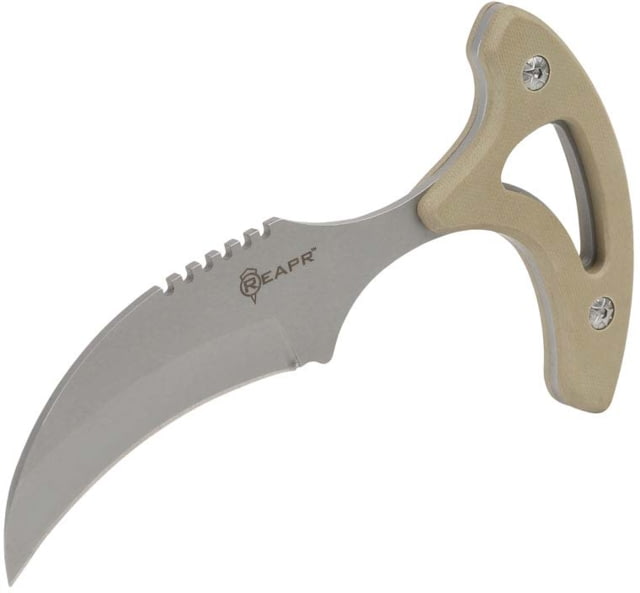 Reapr Tac Talon Fixed Blade Knife 3in 420 Stainless Steel Talon Blade Black / Desert Tan 11041 - Reapr