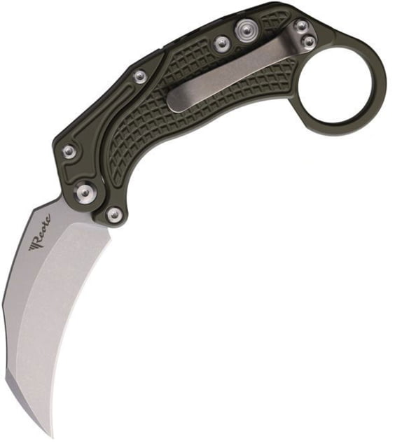 Reate Knives EXO-K Button Lock Green SW - Reate Knives
