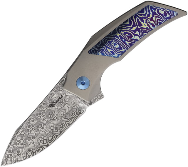 Reate Knives  Framelock TI Damasteel REA259 - Reate Knives
