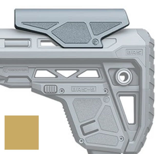 Recover Tactical BRS AR Stock w/Cheek Rest/Compartment/BRS6 AR Mag Holder Tan - Recover Tactical