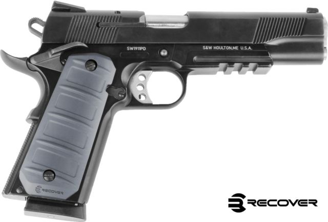 Recover Tactical RG15 Rubber Grip Wrap Plain Pattern 1911 Phantom Grey - Recover Tactical