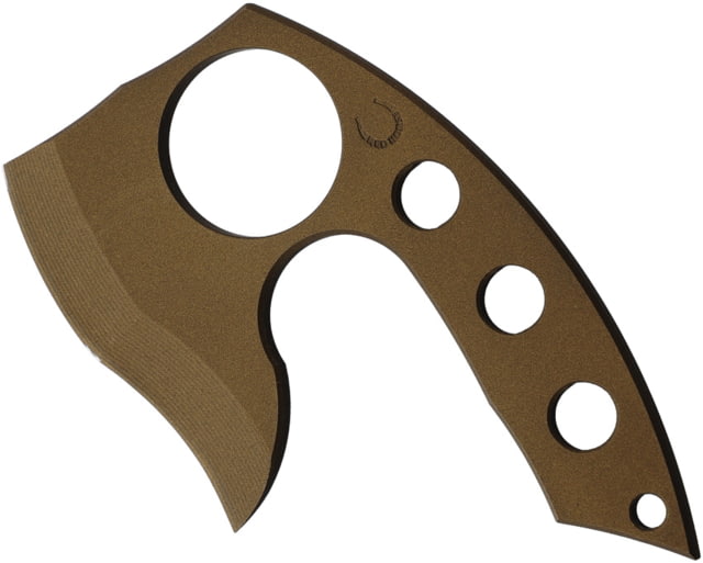 Red Horse Knife Works Bronze Maxe Micro-Axe 4in Overall 2in Bronze D2 Tool Steel Axe Head w/ 2.5in Cutting Edge SS Handle Kydex Sheath RH024 BRONZE