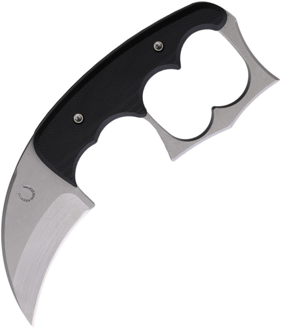 Red Horse Knife Works The Malice SW Karambit Knife 6in Overall 2.25in Stonewash Finish D2 Tool Steel Blade Black G10 Handle Kydex Sheath