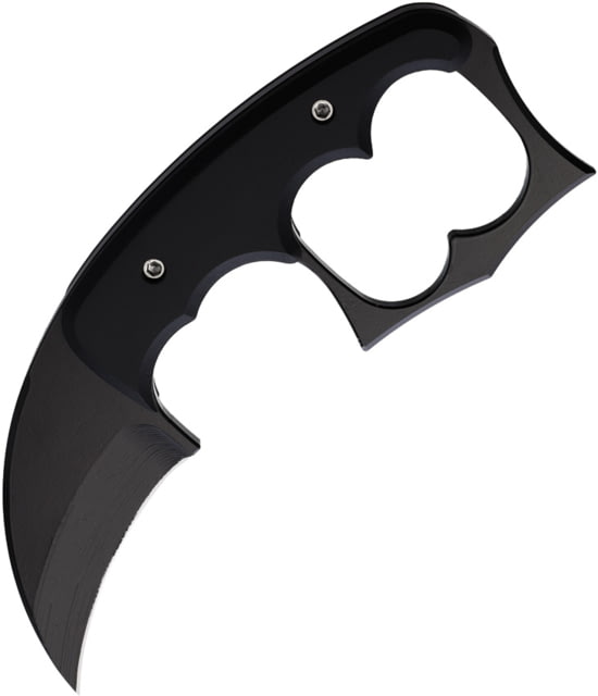 Red Horse Knife Works The Malice Black Karambit Knife 6in Overall 2.25in Black Finish D2 Tool Steel Blade Black G10 Handle Kydex Sheath RH029 BLACK