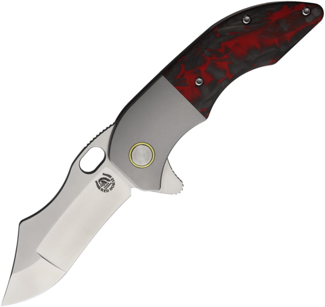 Red Horse Knife Works War Pig Framelock RedCF RH033 - Red Horse Knife Works