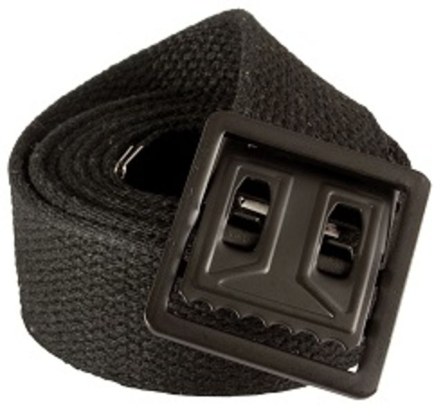 Red Rock Outdoor Gear Cotton Web Belt 44in Open-Face Buckle Black w/ Black