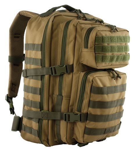 Red Rock Outdoor Gear Large Rebel Assault Pack Coyote w/Olive Drab Webbing - Red Rock Outdoor Gear