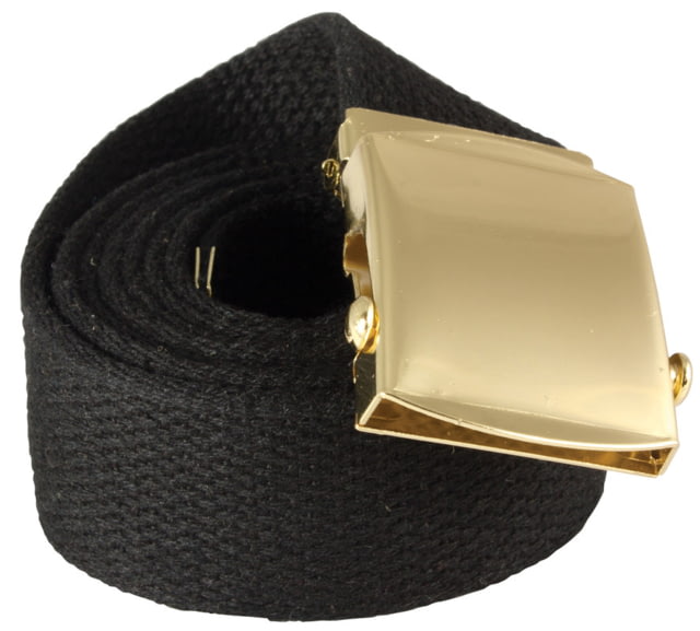 Red Rock Outdoor Gear 54in Cotton Web Belt Black w/ Brass Plated Roller Buckle