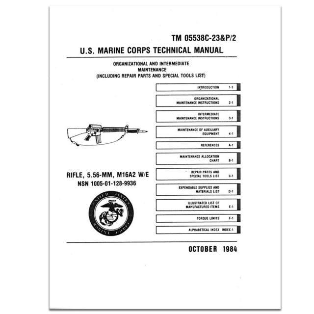 Red Rock Outdoor Gear Field Manuals U.S. Marine Corps Tech Manual