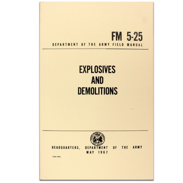 Red Rock Outdoor Gear Field Manuals Explosives and Demolitions
