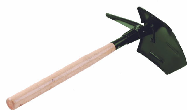 Red Rock Outdoor Gear Folding Shovel with Pick Wood