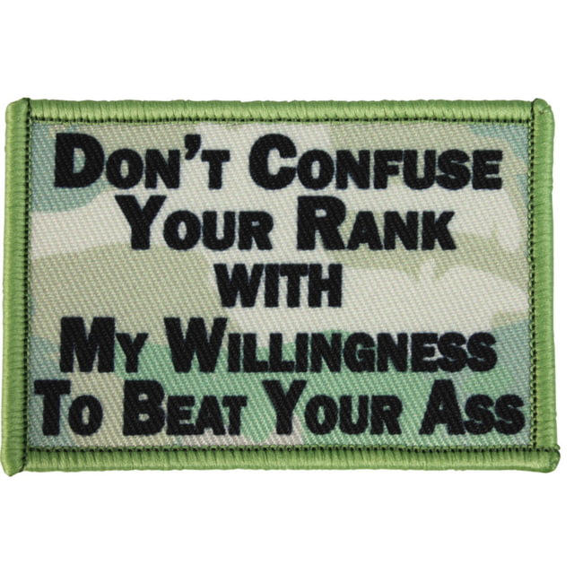 Red Rock Outdoor Gear Morale Patch Don't Confuse Your Rank - Red Rock Outdoor Gear