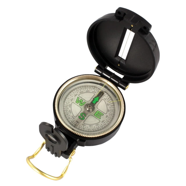 Red Rock Outdoor Gear Plastic Lensatic Compass Black - Red Rock Outdoor Gear