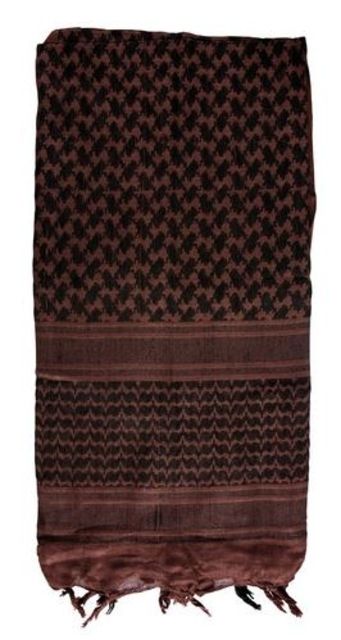 Red Rock Outdoor Gear Shemagh Head Wrap Brown/Black