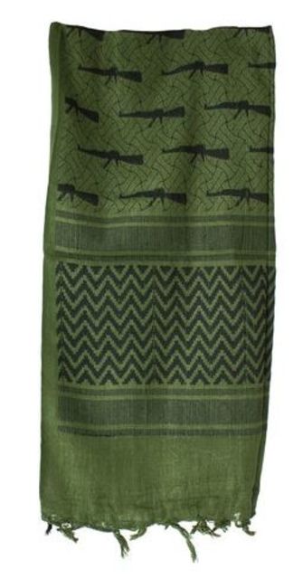 Red Rock Outdoor Gear Shemagh Head Wrap OD/Black M16
