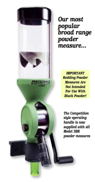 Redding Reloading Match-Grade Model 3BR Powder Measure w/pistol chamber 0 - Redding Reloading