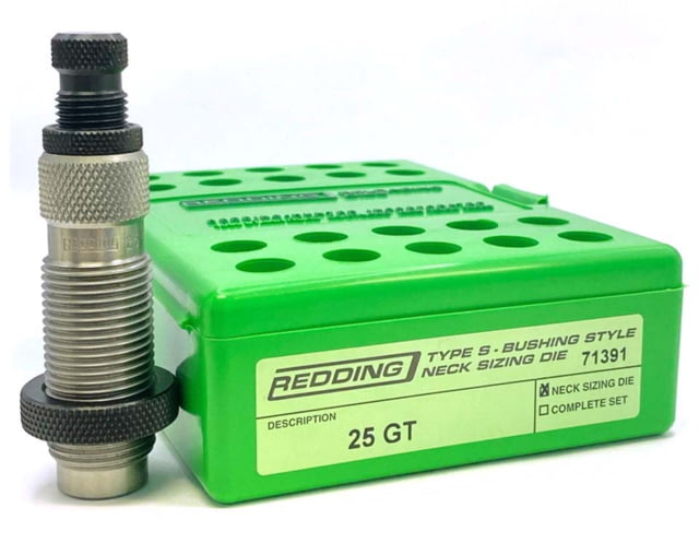 Redding Reloading 25 GT Type-S Bushing Neck Die Steel Small - Redding Reloading