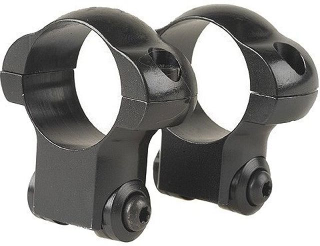 Redfield Ruger M77 Rifle Scope Steel Rings - 1in High Matte Black
