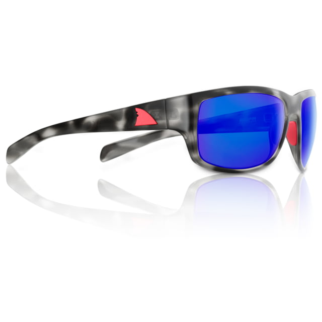 Redfin Polarized Amelia Sunglasses Black Tortoise Frame Atlantic Blue Polarized Lens One Size - Redfin Polarized