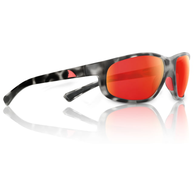 Redfin Polarized Jekyll Sunglasses Black Tortoise Frame Hull Red Polarized Lens One Size - Redfin Polarized