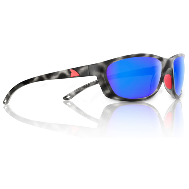 Redfin Polarized Keewaydin Sunglasses Black Tortoise Frame Coastal Blue Polarized Lens One Size - Redfin Polarized
