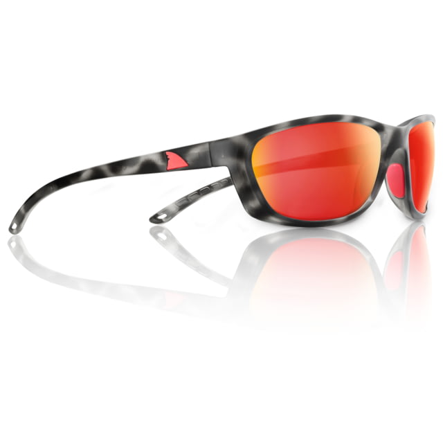 Redfin Polarized Keewaydin Sunglasses Black Tortoise Frame Hull Red Polarized Lens One Size - Redfin Polarized