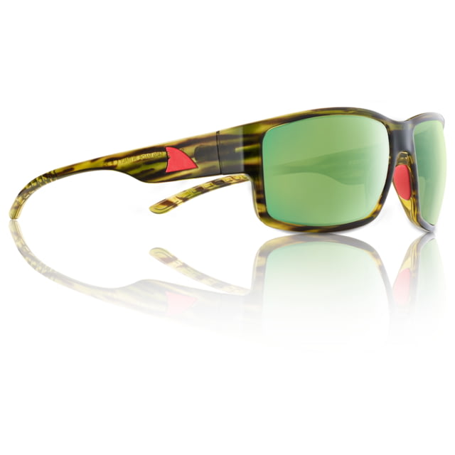 Redfin Polarized Sanibel Sunglasses Driftwood Frame Seagrass Polarized Lens One Size - Redfin Polarized