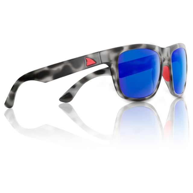 Redfin Polarized Tybee Sunglasses Black Tortoise Frame Atlantic Blue Polarized Lens One Size - Redfin Polarized