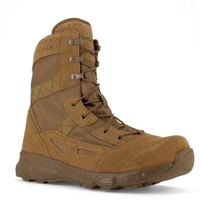 Reebok Hyper Velocity 8 Inch Boot - Women's Leather Coyote Brown 11 M