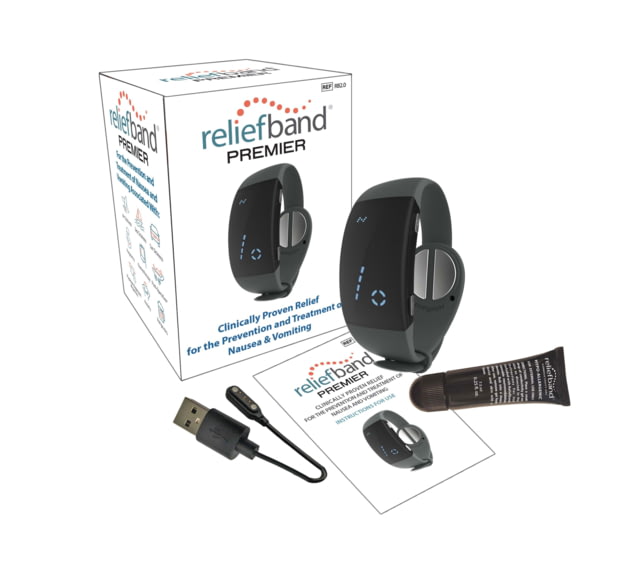 Reliefband Technologies Anti-Nausea and Vomiting Premier Band Charcoal - Reliefband