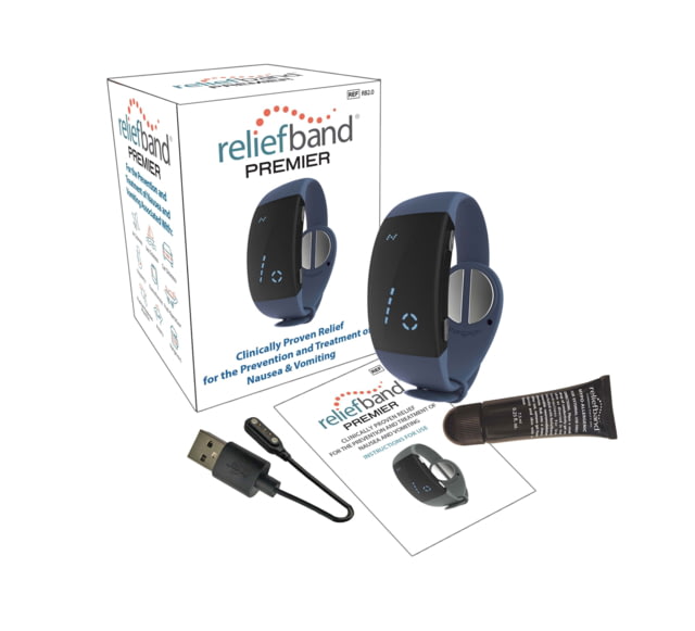 Reliefband Technologies Anti-Nausea and Vomiting Premier Band Slate Blue - Reliefband