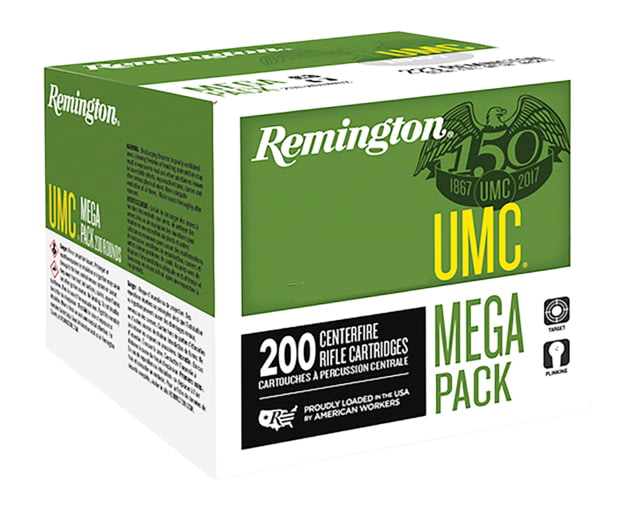 ington .300 AAC Blackout UMC 220 Grain Open Tip Flat Base Brass Cased Centerfire Rifle 200 Rounds Ammo