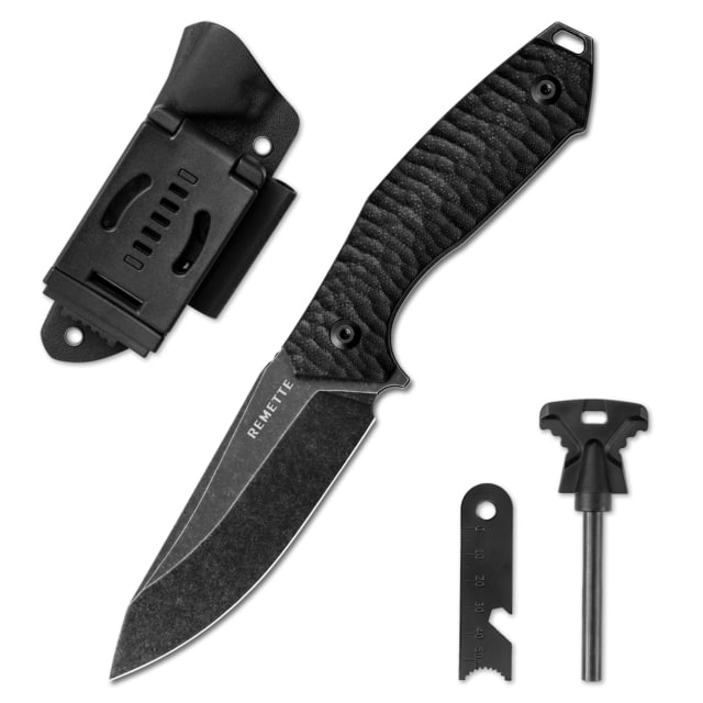 Remette Allosaurus Fixed Blade Black - Remette