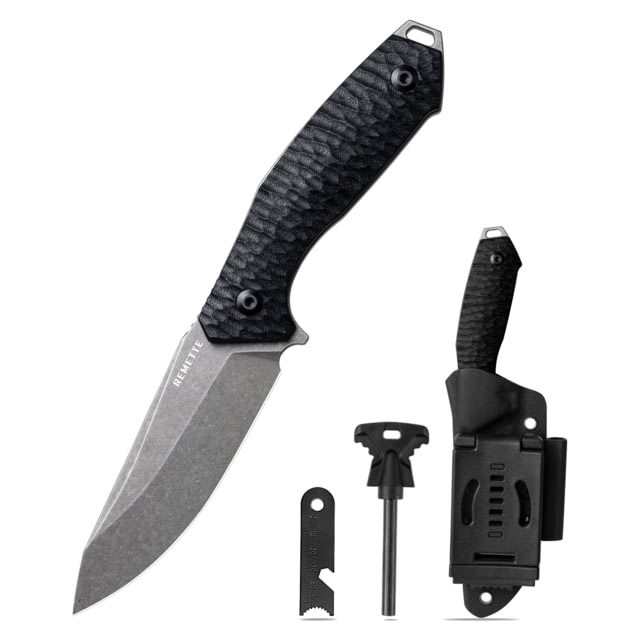 Remette Allosaurus Fixed Blade Black - Remette