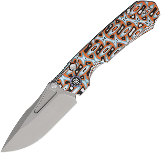 Remette Rhino Button Linerlock Orange RMT - Remette