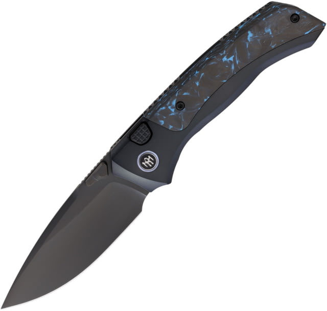 Remette Steed Button Framelock Bl CF RMT - Remette