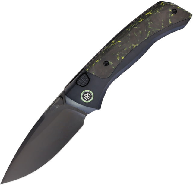 Remette Steed Button Framelock Yel CF RMT - Remette