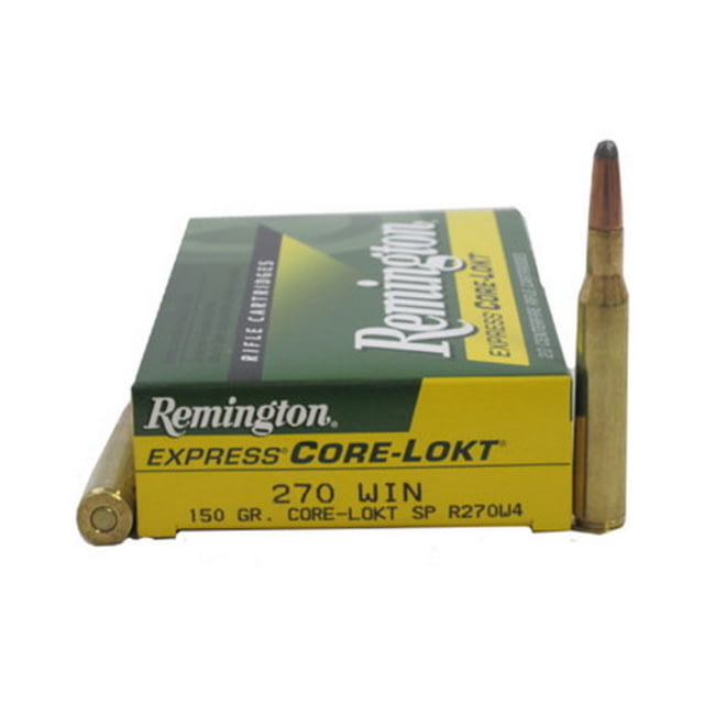 ington Core-Lokt .270 Winchester 150 Grain Core-Lokt Soft Point Centerfire Rifle 20 Rounds Ammo