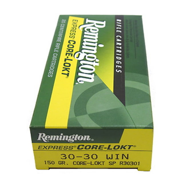 ington Core-Lokt .30-30 Winchester 150 Grain Core-Lokt Soft Point Centerfire Rifle 20 Rounds Ammo