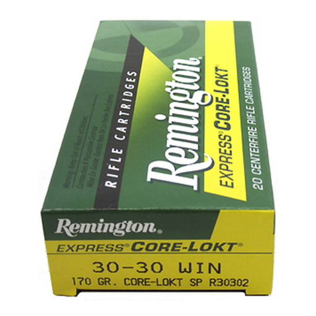 ington Core-Lokt .30-30 Winchester 170 Grain Core-Lokt Soft Point Centerfire Rifle 20 Rounds Ammo