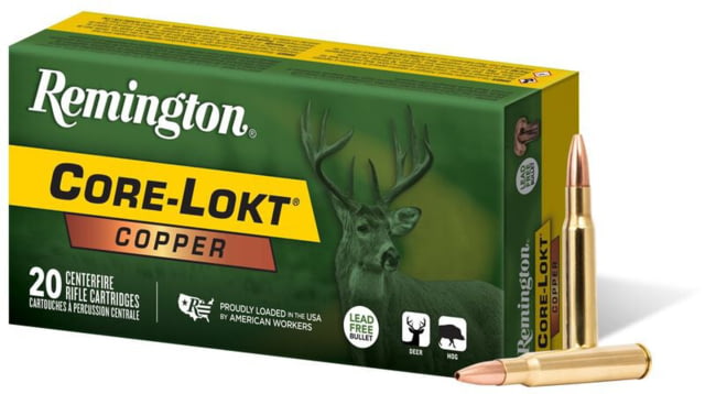 ington .30-06 Springfield 150 Grain Core-Lokt Copper Hollow Point Brass Rifle 20 Rounds Ammo