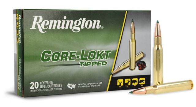ington .30-06 Springfield 165 Grains Core-Lokt Tipped Brass Cased Centerfire Rifle 200 Round Ammo
