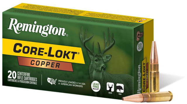 ington Core-Lokt .300 AAC Blackout 120 Grain Copper Hollow Point Brass Cased Rifle 20 Rounds Ammo