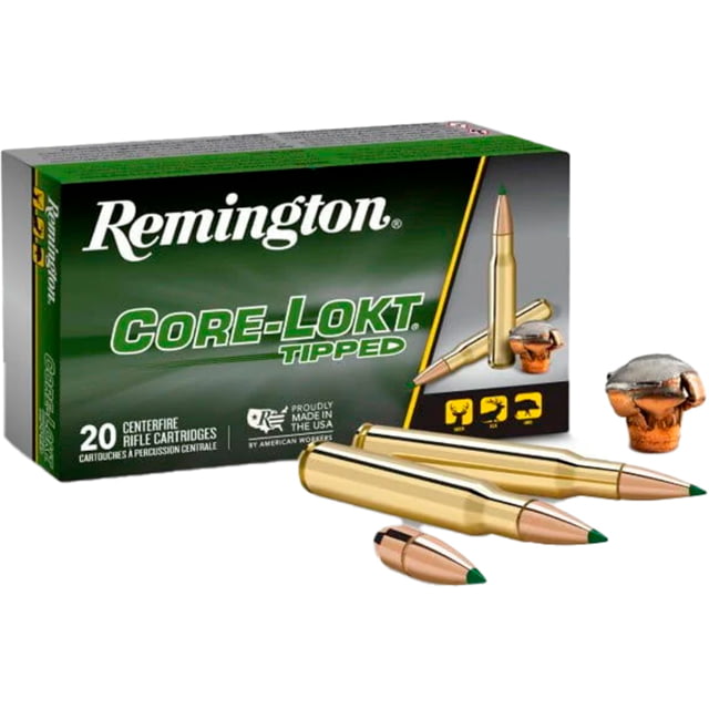 Remington Core-Lokt .300PRC 210 Grain Polymer Tip Brass Cased Rifle Ammo 20 Rounds 20RD - Remington