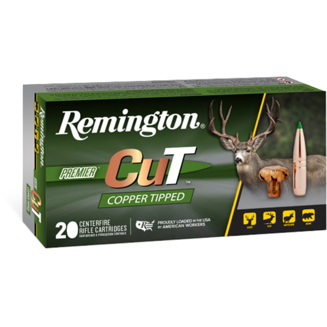 Remington Premier CuT 6.5 Creedmoor 120 Grain Copper Tiped Rifle Ammo 20 Rounds ington Premier CuT 6.5 Creedmoor 120 Grain Copper Tiped Rifle 20 Rounds Ammo
