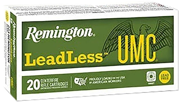 Remington 223 55 Grain Lead Free Jacketed Brass Rifle Ammo 20 Rounds - Remington