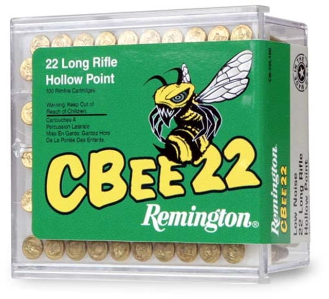 ington CBee 22 .22 Long Rifle 33 Grain Truncated Hollow Point Brass Cased Rimfire 100 Rounds Ammo