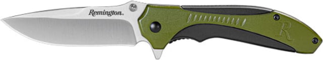 Remington Sportsman 4.5in Folding Knife OD Green/Black Molded Handle - Remington